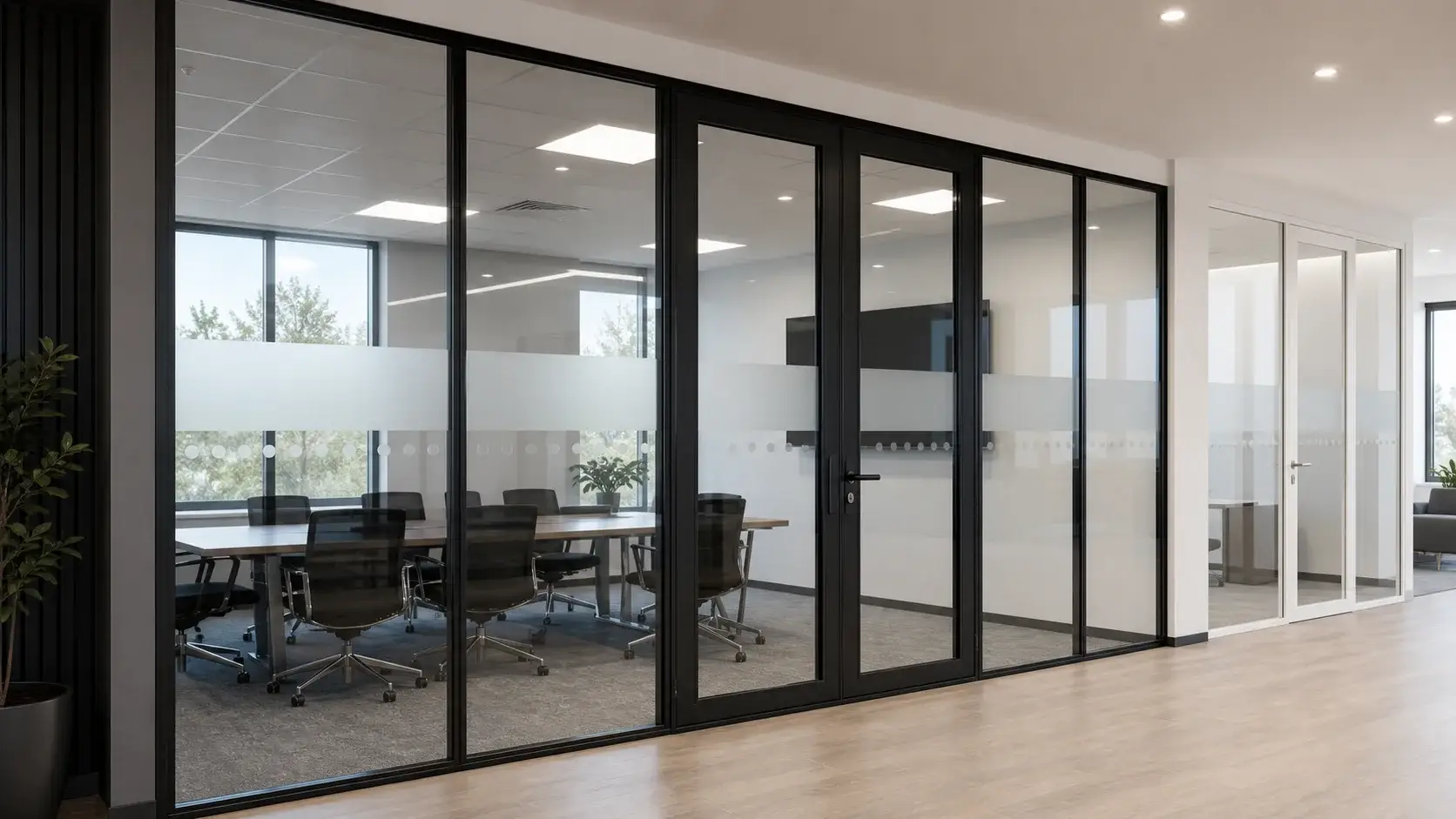 Illustrative render of internal screens